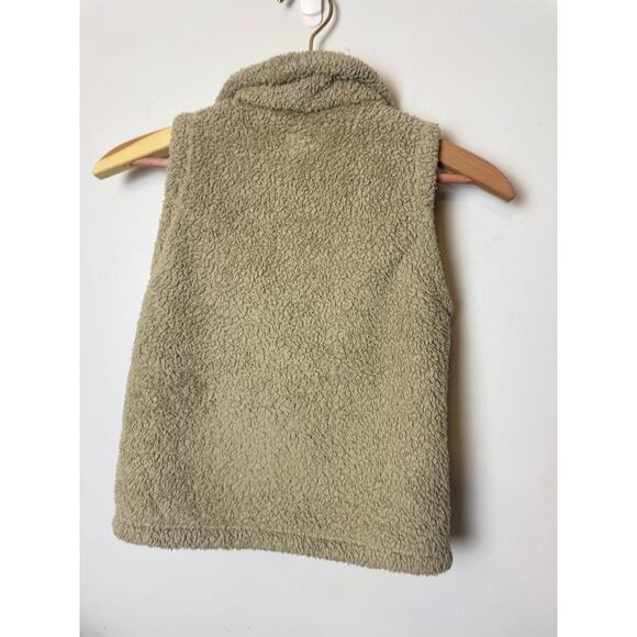Patagonia Kids Fleece Vest Small Los Gatos Vest Sz Small 7-8 Deep Pile Oatmeal - Picture 5 of 9
